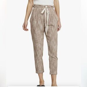 Free People Light at Sunrise Cropped Pants 100% Cotton Size 0